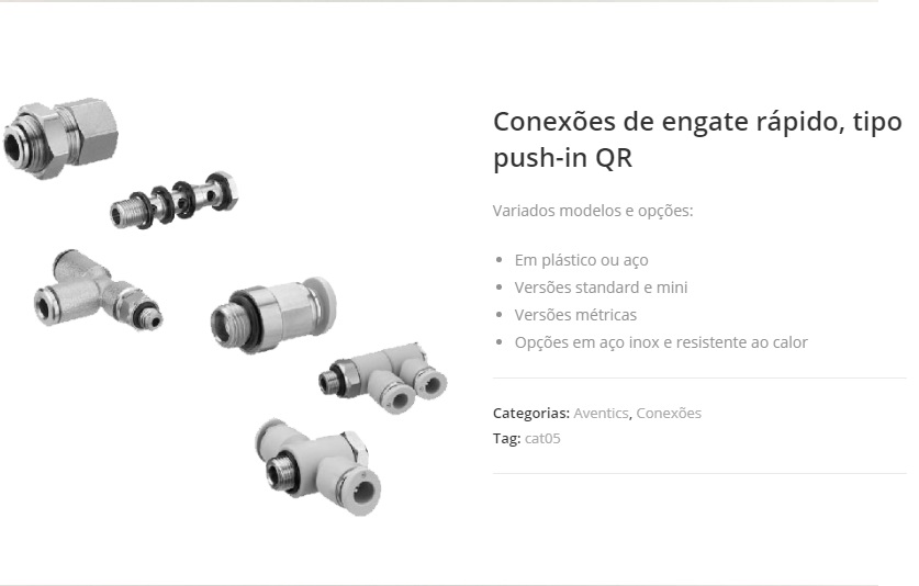 Conexões para ar comprimido